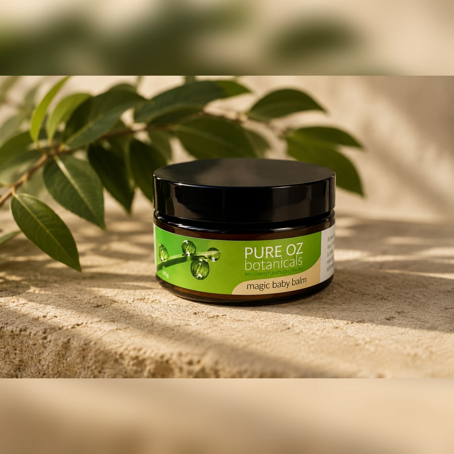 Organic Myrtle Magic Baby Balm jar