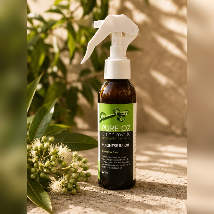 Transdermal magnesium oil spray bottle