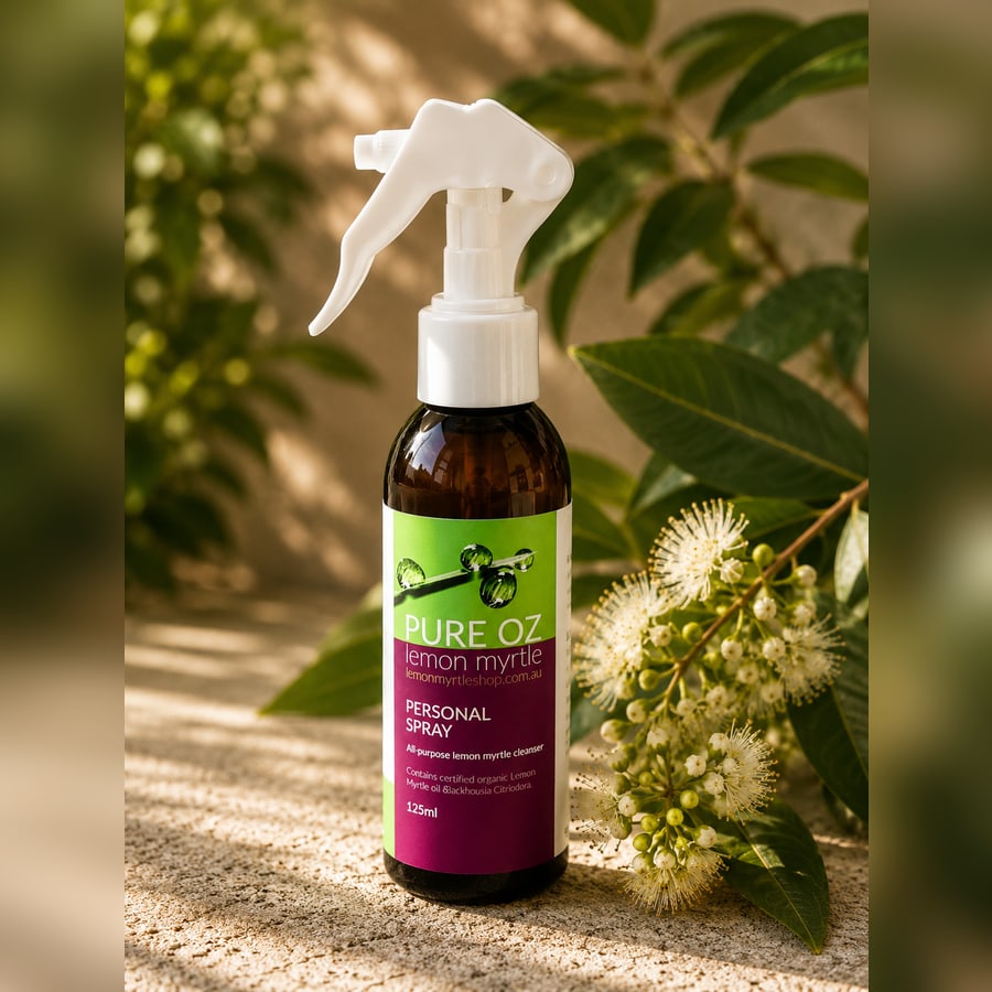 Lemon myrtle personal spray bottle